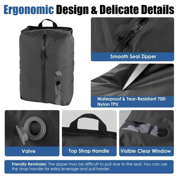 Vacuum Bags With Pump Packing Organizers For Clothing Luggage Backpack Suitcase - Image 4