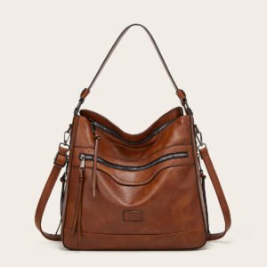 Women's Handbag Fashion Zipper Shoulder Crossbody Bags Casual Commuting Large Capacity Totes