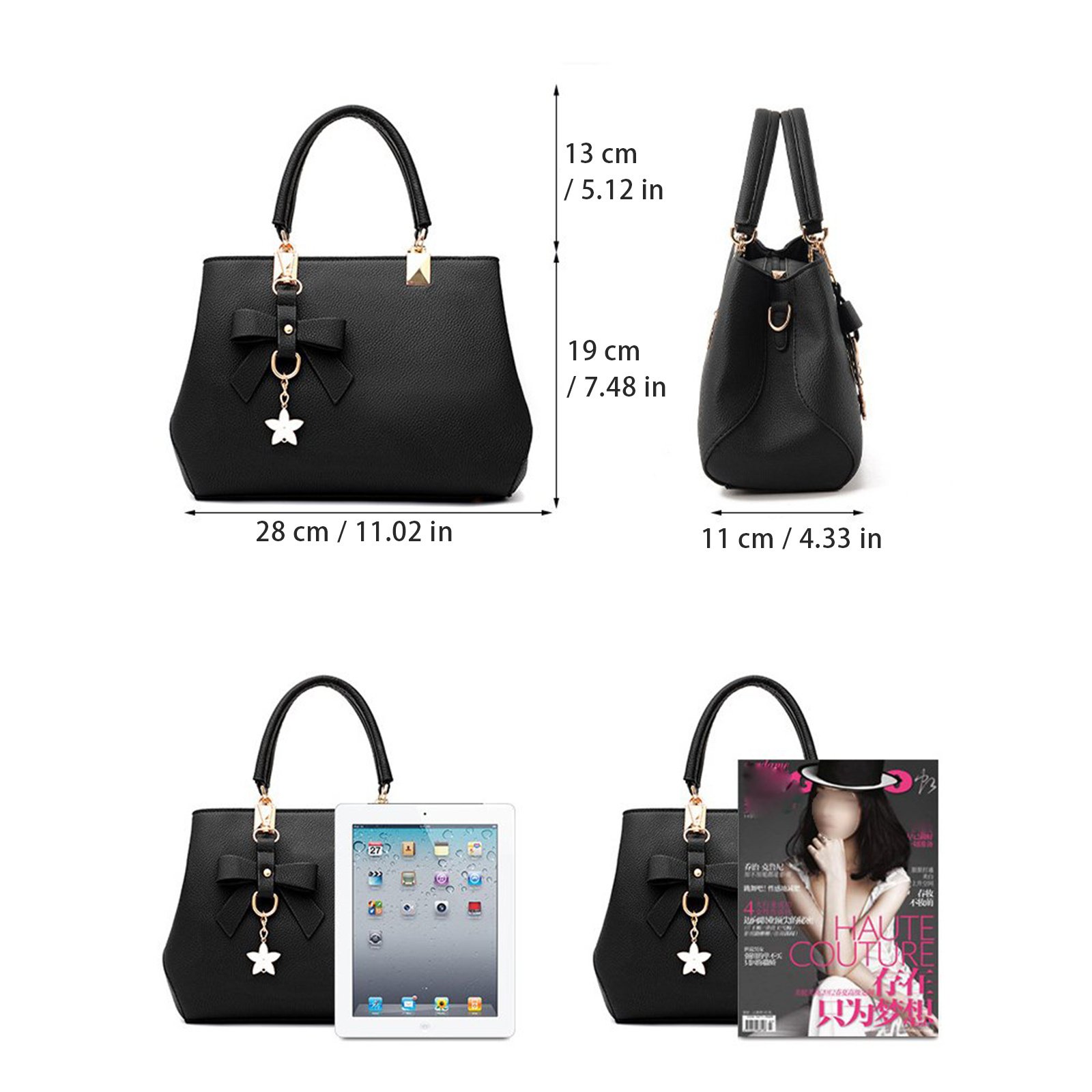 Women's Handbags, New Top Handle Shoulder & Messenger Tote Bag---Blue - Image 4