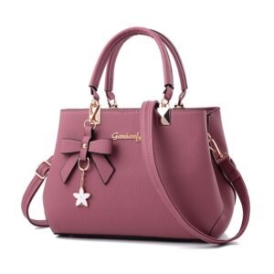 Women's Handbags, New Top Handle Shoulder & Messenger Tote Bag---Pink