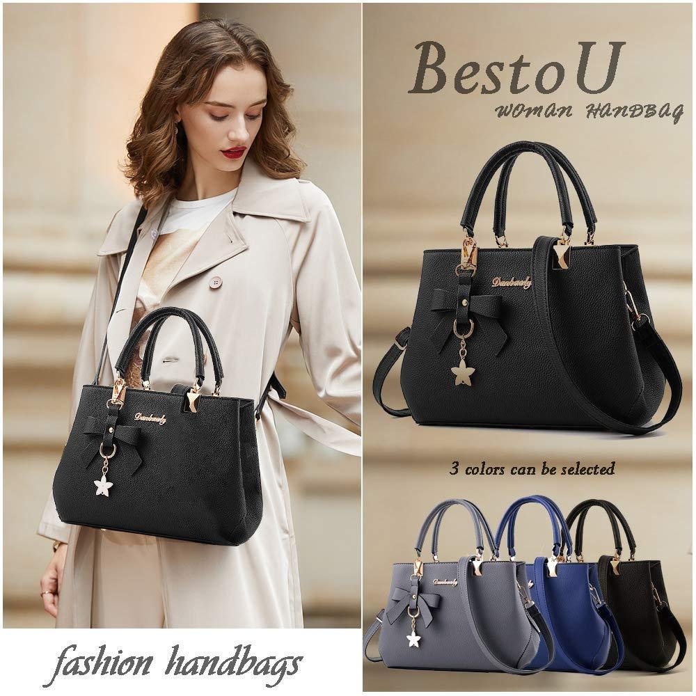 Women's Handbags, New Top Handle Shoulder & Messenger Tote Bag---Blue - Image 3