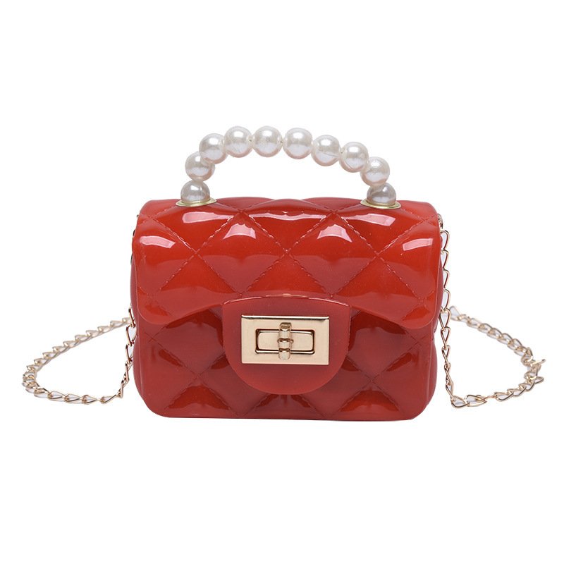 Pearl Hand One-shoulder Crossbody Chain Children's Bags - Image 8
